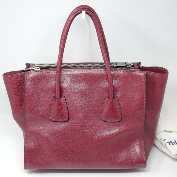 100% Auth Prada Leather Satchel Bag - Picture 2 of 14